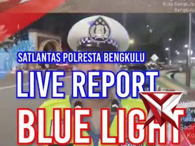 Personel Satuan Lalu Lintas Polresta Bengkulu melaksanakan kegiatan Patroli Blue Light serta pengama - PoliceTube