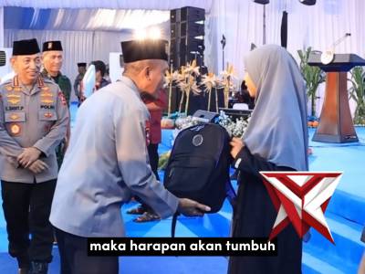 Safari Ramadhan, Penyerahan Kunci Bagi Peneriman Manfaat Rutilahu Polda Jabar