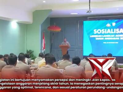 Kabid Keuangan Polda Sulteng membuka kegiatan Sosialisasi Langkah-Langkah Akhir Tahun Anggaran 2025 - PoliceTube