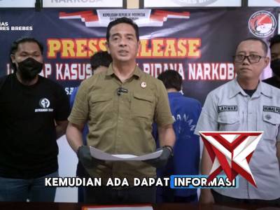 Sat N4rk0b4 Polres Brebes Tangkap 2 Pelaku Pengedar N4rk0tik4 modus dimasukkan ke batu buatan