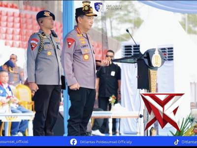 &ldquo;Kapolri pimpin Apel Ojol dan Buruh Kamtibmas Nyago Bumi Sriwijaya Aman Bae&rdquo;