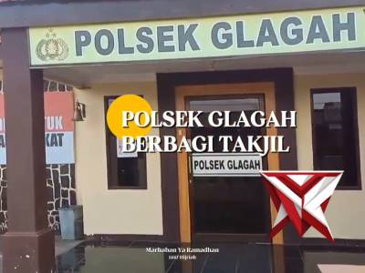 Polsek Glagah berbagi takjil