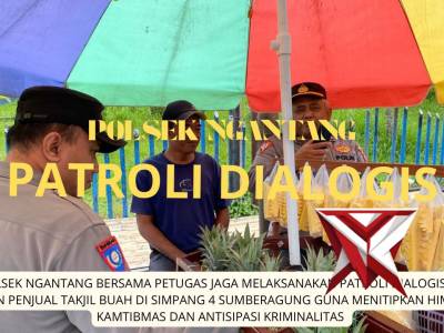 Antisipasi Kriminalitas di Bulan Ramadhan, Polsek Ngantang Laksanakan Patroli Dialogis