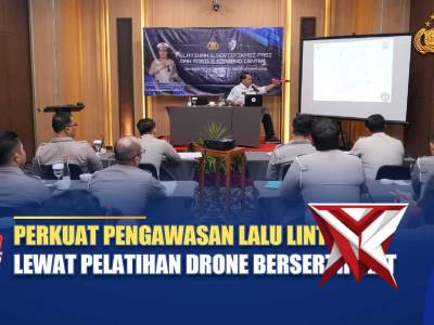 PERKUAT PENGAWASAN LALU LINTAS LEWAT PELATIHAN DRONE | NTMC POLRI