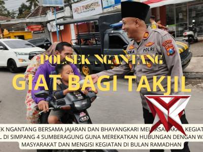 Gapai Berkah di Bulan Suci Melalui Program Polsek Ngantang Berbagi