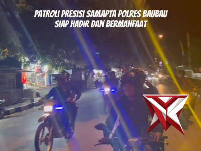Kegiatan Patroli Presisi Polres Bau Bau