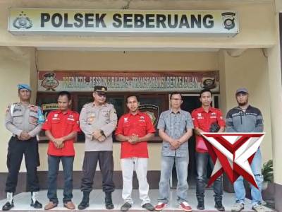 Penyelesaian Permasalahan Secara Adat dan Kekeluargaan, Polsek Seberuang dan Ormas Sabang Merah Born