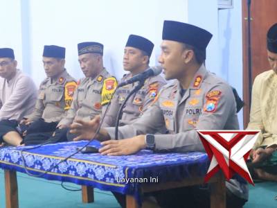 SUBUH BERJAMAAH KAPOLRES NGAWI DI DS. CANGAKAN, KEC. KASREMAN NGAWI