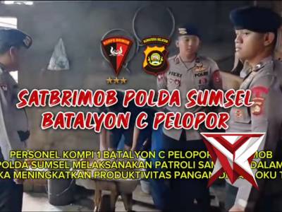 Patroli Dialogis personel Batalyon C Pelopor