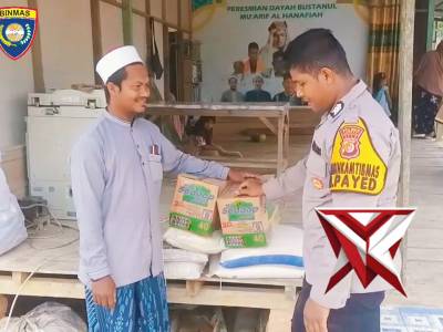 Bhabinkamtibmas Dan Kanit Binmas Polsek Manyak Payed silaturahmi dengan tokoh agama Pimpinan Dayah