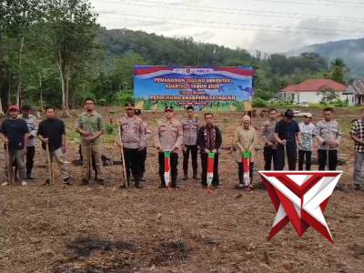 POLRES KOLAKA TIMUR LAKSANAKAN PENANAMAN JAGUNG SERENTAK KUARTAL I TAHUN 2026