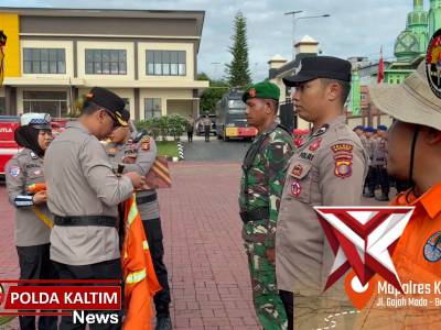 Polres Kutai Barat Gelar Apel Siaga Karhutla, Libatkan Forkopimda dan Instansi Terkait