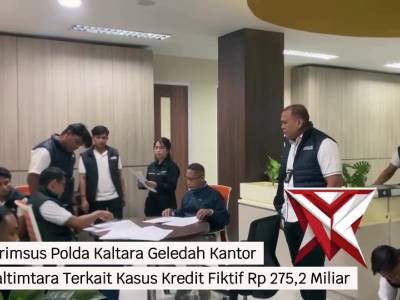 Ditreskrimsus Polda Kaltara Geledah Kantor BPD Kaltimtara Kasus Kredit Fiktif Rp 275,2 Miliar