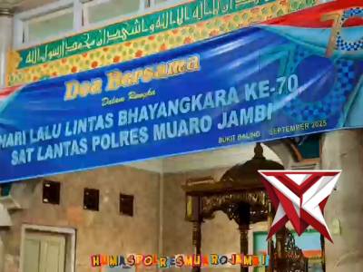Doa Bersama Hari Lalu Lintas Bhayangkara Ke 70 SATLANTAS POLRES MUARO JAMBI