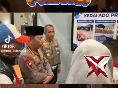 Kapolri Listyo sigit prabowo menyambangi kedai ado presisi