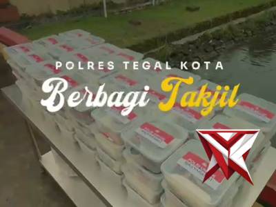 Polres Tegal Kota Berbagi Takjil