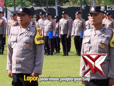Apel Pemberian Penghargaan Personel Berprestasi Polres Madiun