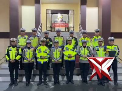 Keluarga besar Satuan Lalu Lintas Polres Sanggau mengucapkan Minal Aidzin Wal'faidzin