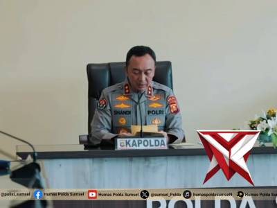Kapolda Sumatera Selatan Irjen Pol Dr. Sandi Nugroho, S.I.K., S.H., M.Hum. memimpin langsung penanda