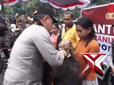 Bantuan Kemanusiaan Polri Tiba di Mauponggo, NTT