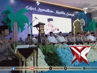 Safari Ramadhan Jadi Strategi Kapolda Sumsel Jaga Stabilitas Nasional - PoliceTube