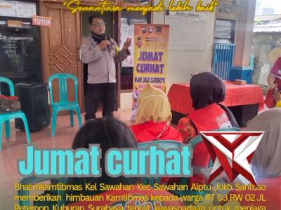 Jumat Curhat Polsek Sawahan