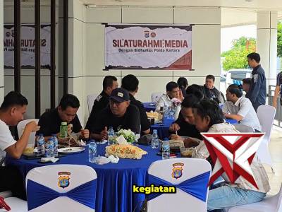 Silahturahmi media dengan Bidhumas Polda Kaltara