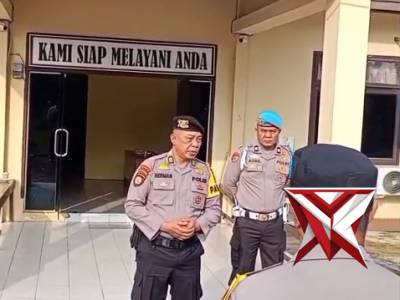 Apel pagi Polsek Seberida Polres Indragiri hulu