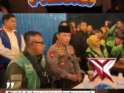 Kapolri Listyo sigit prabowo menyambangi kedai ado presisi, sebuah ruang sederhana
