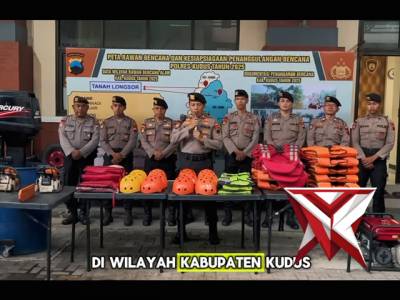 Ditsamapta Polda Jateng Asistensi Kesiapsiagaan Bencana Alam Anggota Sat Samapta Polres Kudus