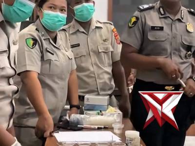 Tes urine polres Nunukan