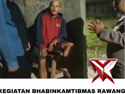 Kegiatan Bhabinkamtibmas Rawang Kao Barat Polsek Lubuk Dalam