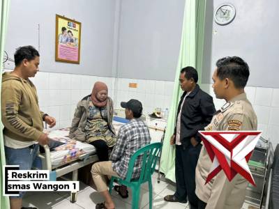 Quick respon Polsek Wangon Banyumas menolong seorang perempuan warga Tegal dalam keadaan hamil
