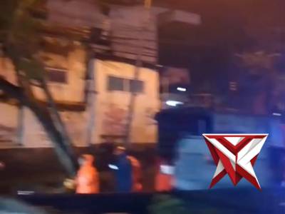 Evakuasi pohon tumbang