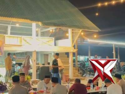 Kapolres Nagan Raya Melaksanakan Buka Puasa Bersama di Desa Blang Seumot.