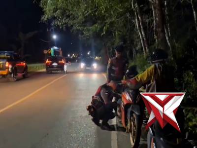 Tim Patroli Perintis R4 Ditsamapta Polda Kalimantan Utara melaksanakan kegiatan strong point