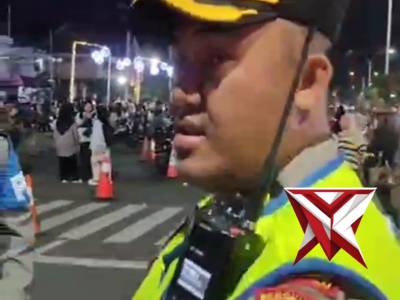 Pengamanan Car Free Night Belungguk Poin Simpang 5 Ratu Samban