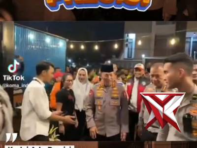 Kapolri Listyo sigit prabowo menyambangi kedai ado presisi, sebuah ruang sederhana