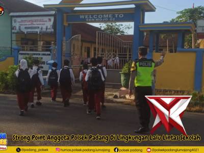 Strong Point Anggota Polsek Padang Di Lingkungan Lalu Lintas Sekolah