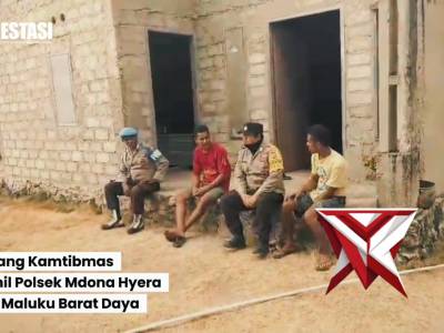 Sambang kamtibmas personil polsek mdona hyera