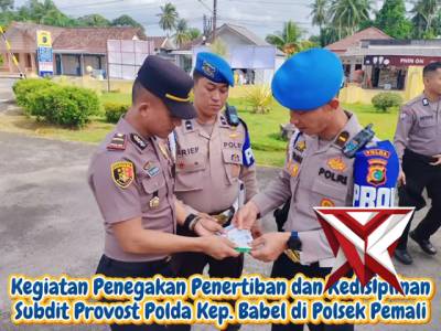 Kegiatan Gaktiblin oleh subdit Provos Polda kep babel - PoliceTube