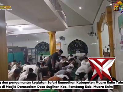 Polsek Rambang Monitoring dan pengamanan kegiatan Safari Ramadhan Kabupaten Muara Enim Tahun 2026 - PoliceTube
