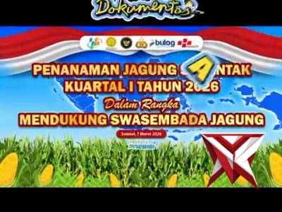 Giat penanaman jagung serentak kuartal 1 2026 Polsek Rawas Ilir