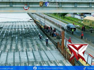 Dirlantas mengecek langsung kesiapan Jalur Tol yg akan di fungsional kan pada saat Arus Mudik