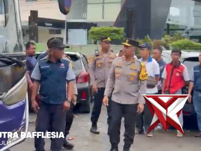 Kapolda Bengkulu Tinjau Dua PO Terbesar Rute Antar Propinsi dalam Rangka Pengamanan Libur Nataru
