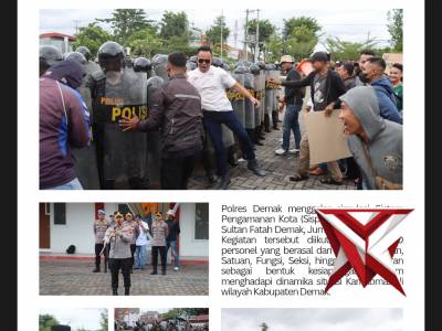 Polres Demak Siapkan Personel Hadapi Dinamika Kamtibmas Melalui Simulasi Sispam Kota