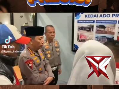 Kapolri Listyo sigit prabowo menyambangi kedai ADO PRESISI.