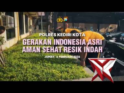 Polres Kediri Kota Gelar Gerakan Indonesia ASRI