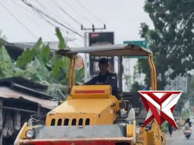 400 Personel Polri Turun ke Jalan di Sumsel, Lubang Jalan Ditambal Serentak Jelang Mudik Lebaran

PA