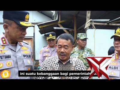 Kegiatan peninjauan progres pembangunan Rumah Tidak Layak Huni (Rutilahu)